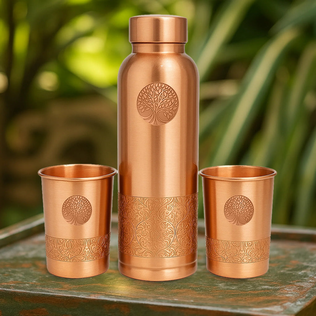 Kupferglas-Set