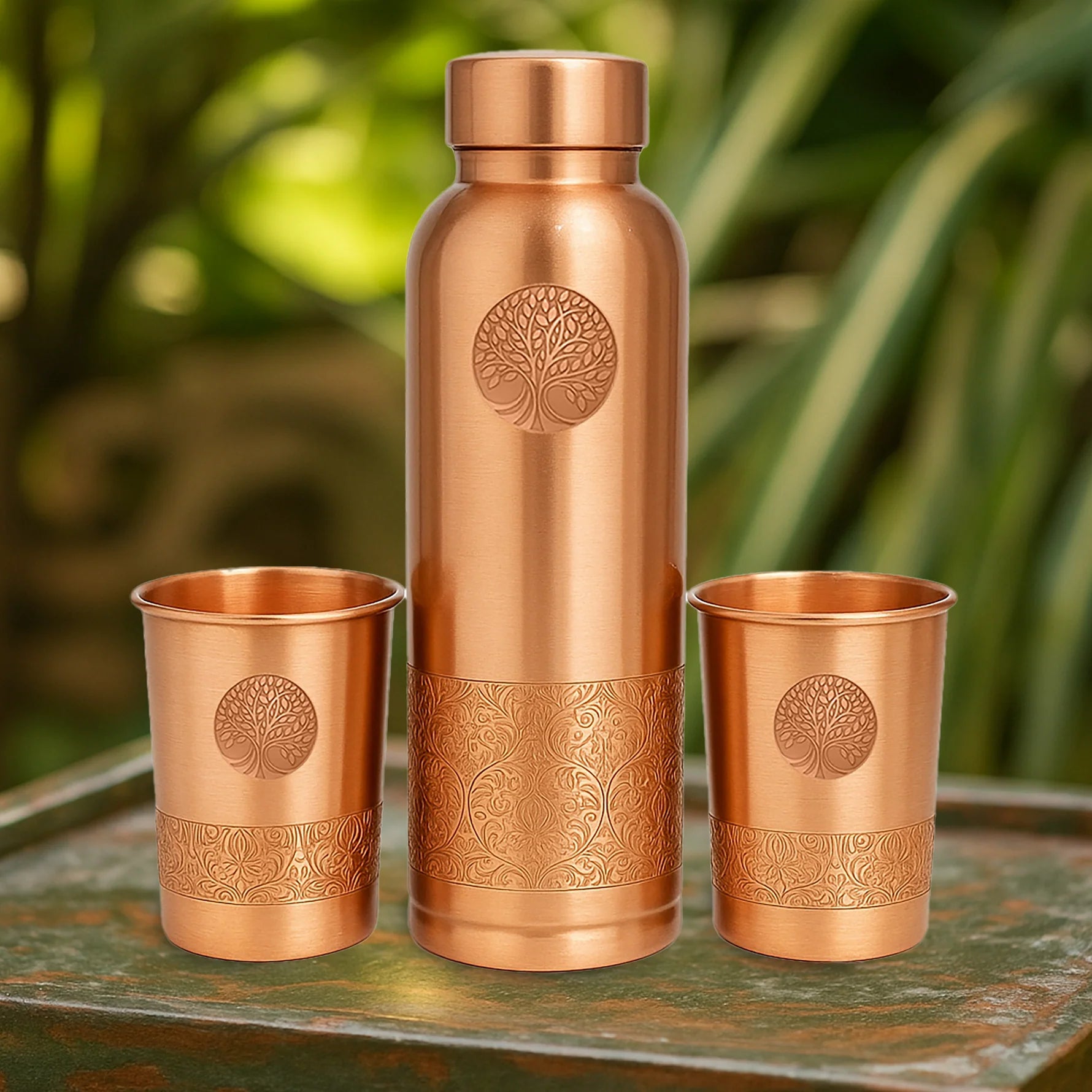 Kupferglas-Set