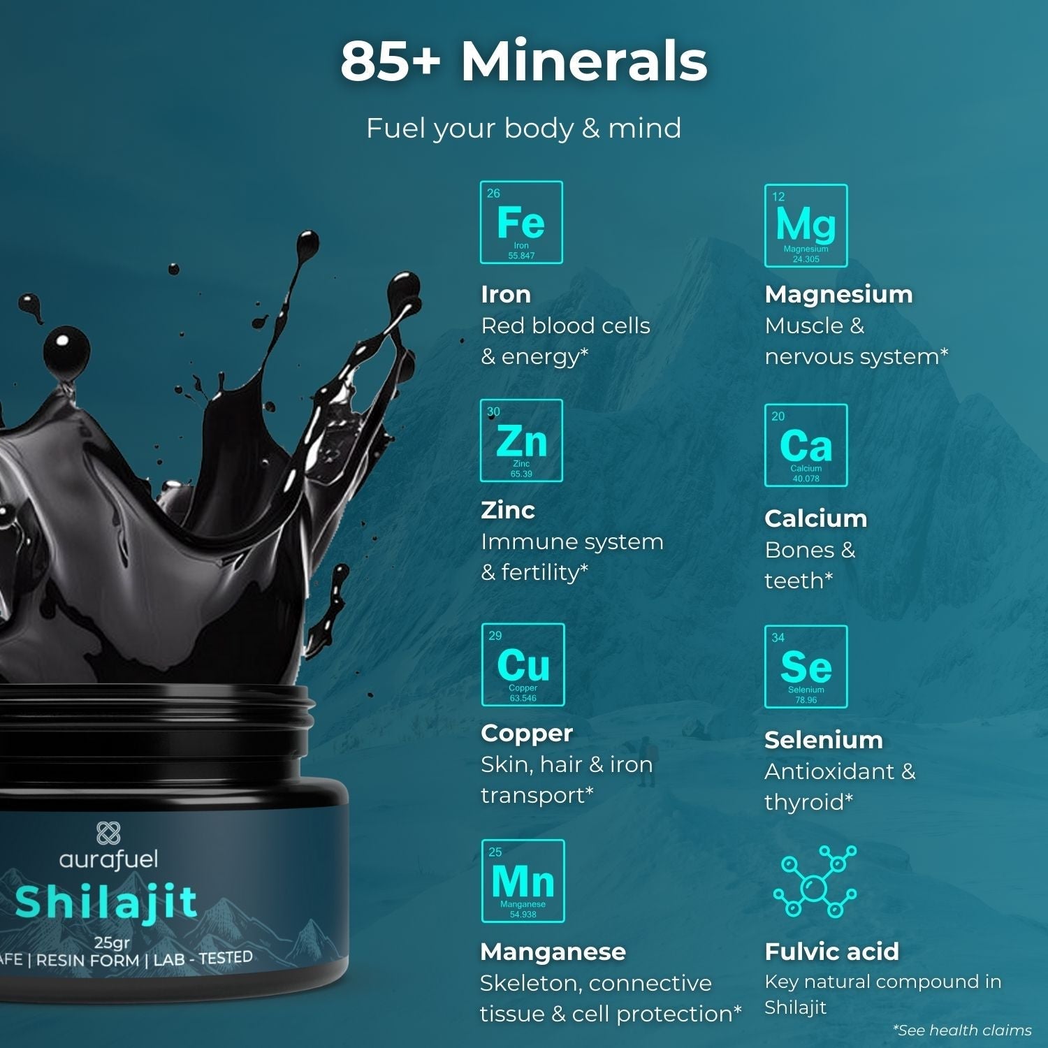 Reines Shilajit-Harz aus dem Himalaya – 100 % authentisch und gereinigt