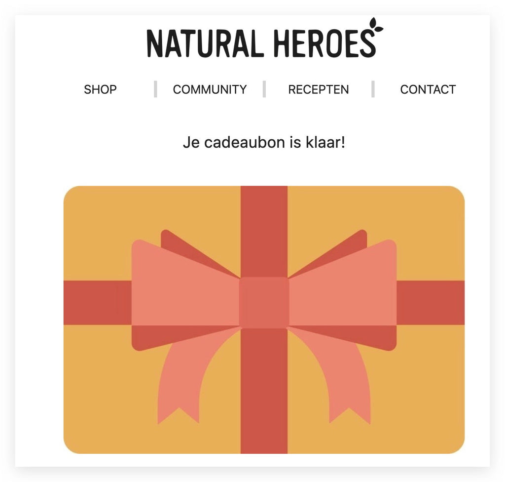 Cadeaubon Naturhelden
