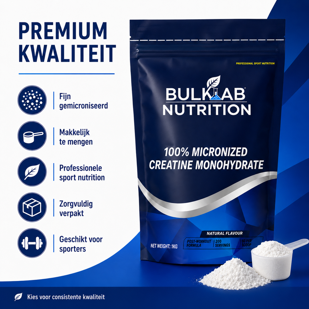 100 % Kreatinmonohydraat mikronisiert – BulkLab Nutrition