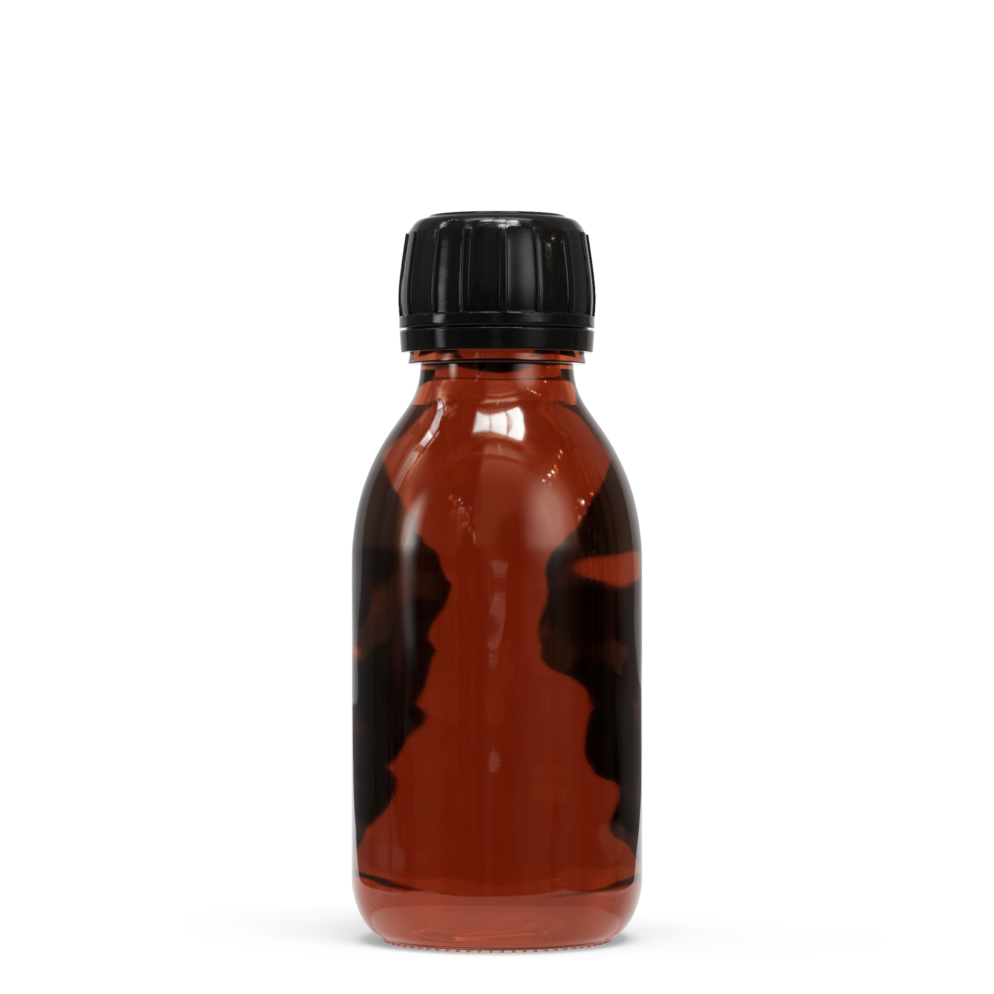 Glasflasche – Braun (einschließlich verschiedener Deckel)