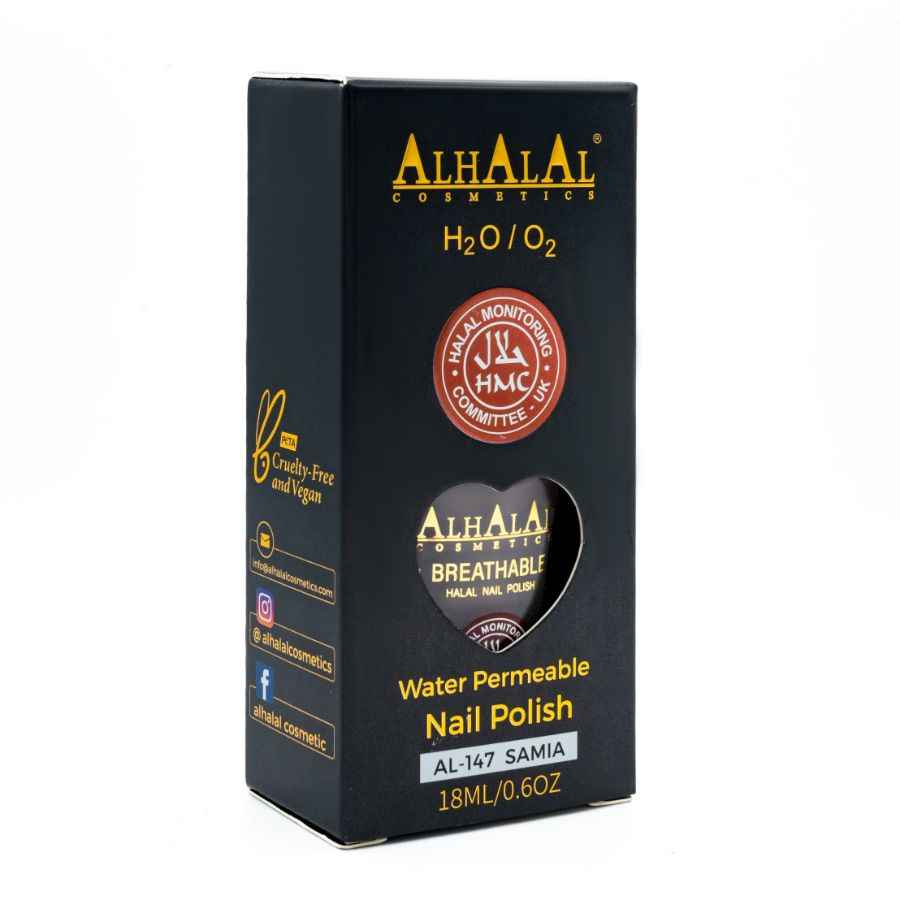 AL-147 SAMIA KLARER BRAUNER NAGELLACK – Halal Cosmetics