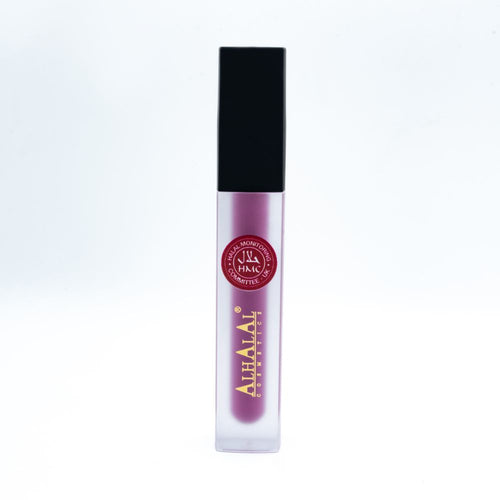 Flüssiger lila Lippenstift