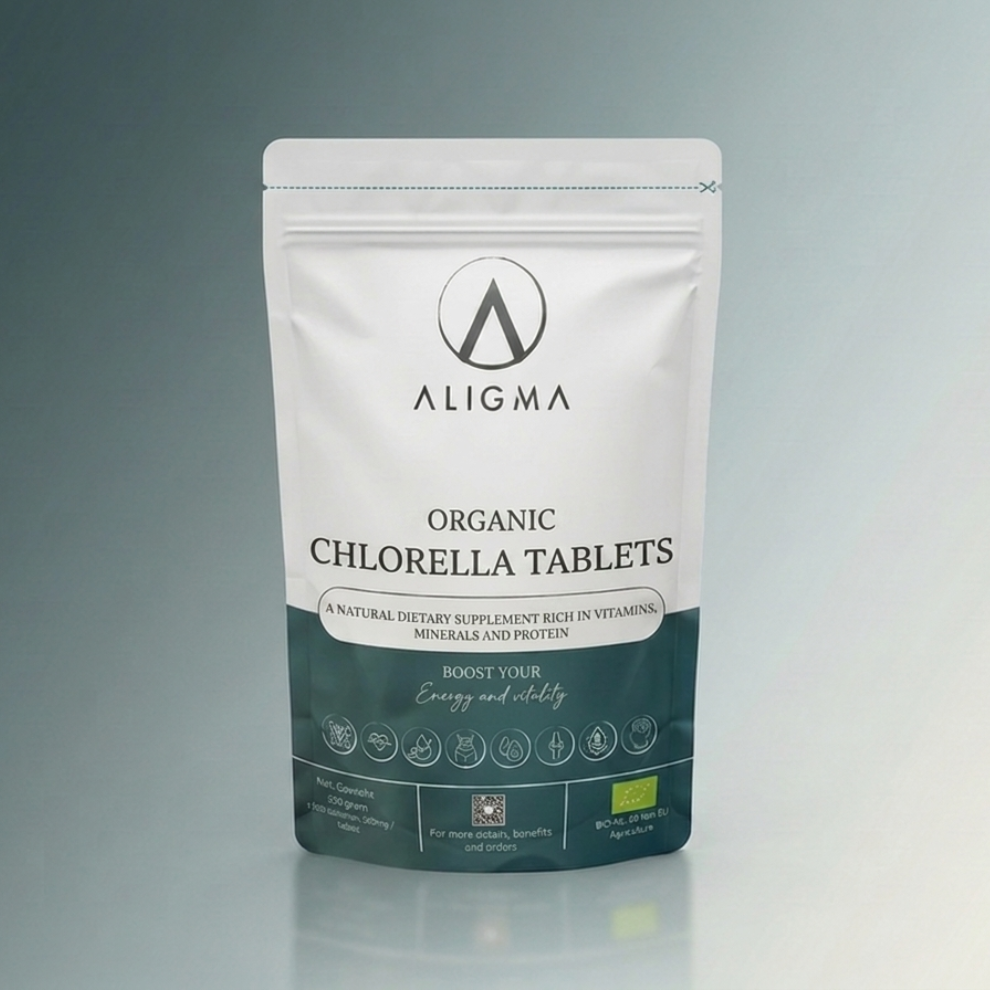 Organische Chlorella-Tabletten, 500 Tabletten – (500 mg pro Tablette)