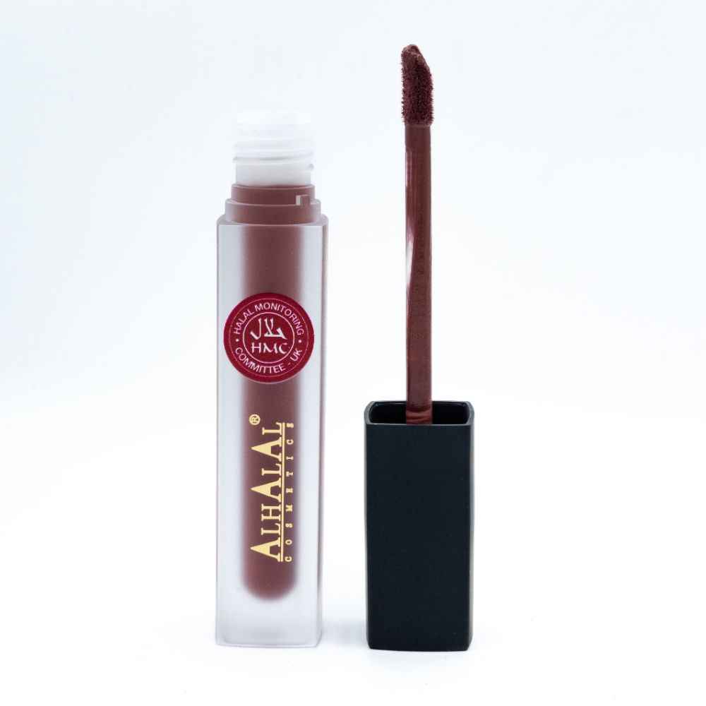 Alhalal Cosmetics flüssiger Lippenstift mit Applikator in der Farbe Beige Lipgloss