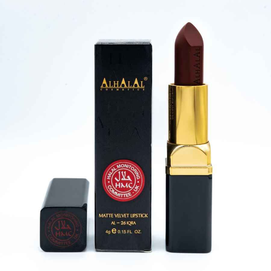 Kaufe Alhalal Cosmetics Velvet Lippenstift mit mattem Halal-Lippenstift