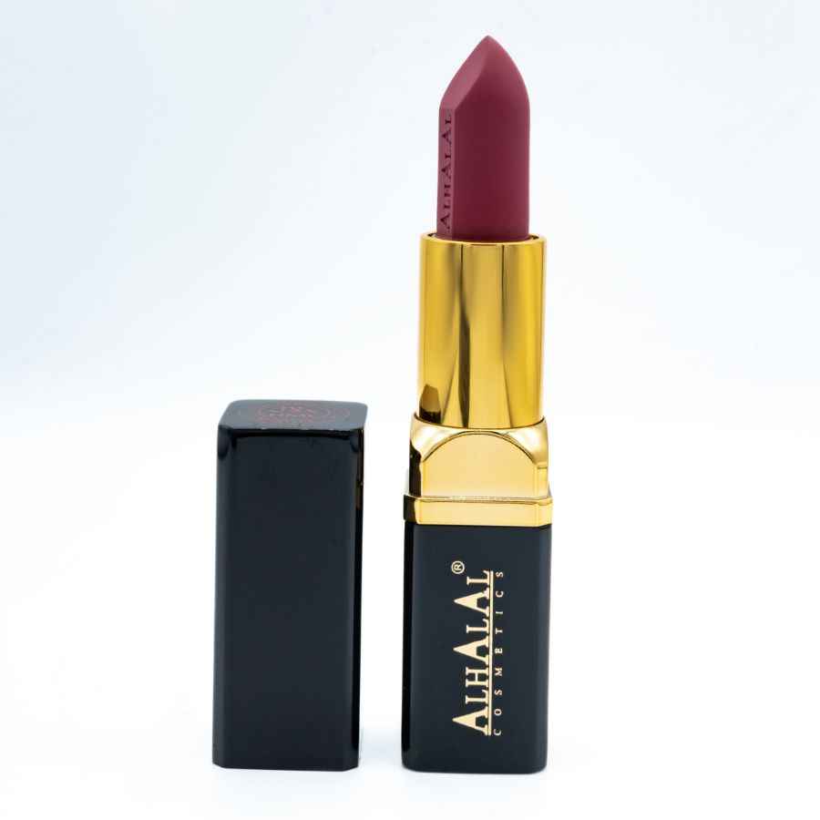 Alhalal Cosmetics Samt-Lippenstift in tiefem Burgunder mit goldenem Ärmel OLD LIPSTICK