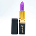 Alhalal Cosmetics lila Samt-Lippenstift mit goldener Hülle und schwarzer Kappe PARSE LIPSTICK