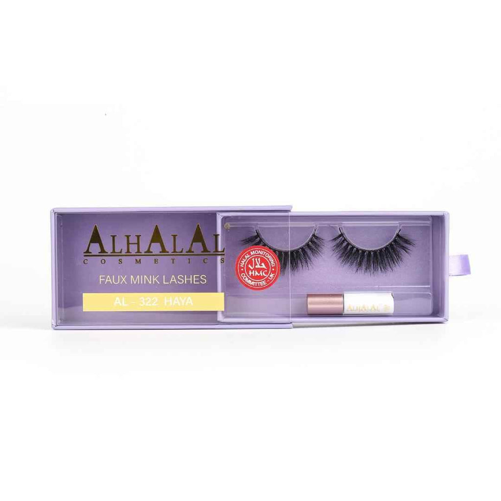 Alhalal Cosmetics Fake-Wimpern-Set inklusive Serum, damit die Wimpern wieder wachsen und ein volleres Aussehen aussehen lassen