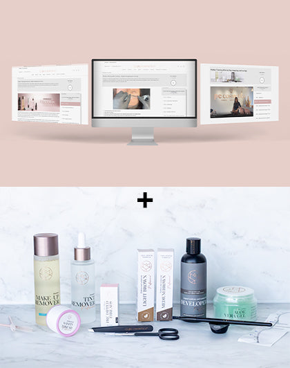 Online Training Browstyling - Mapping und Waxing + Starterkit (verschiedene Sprachen)