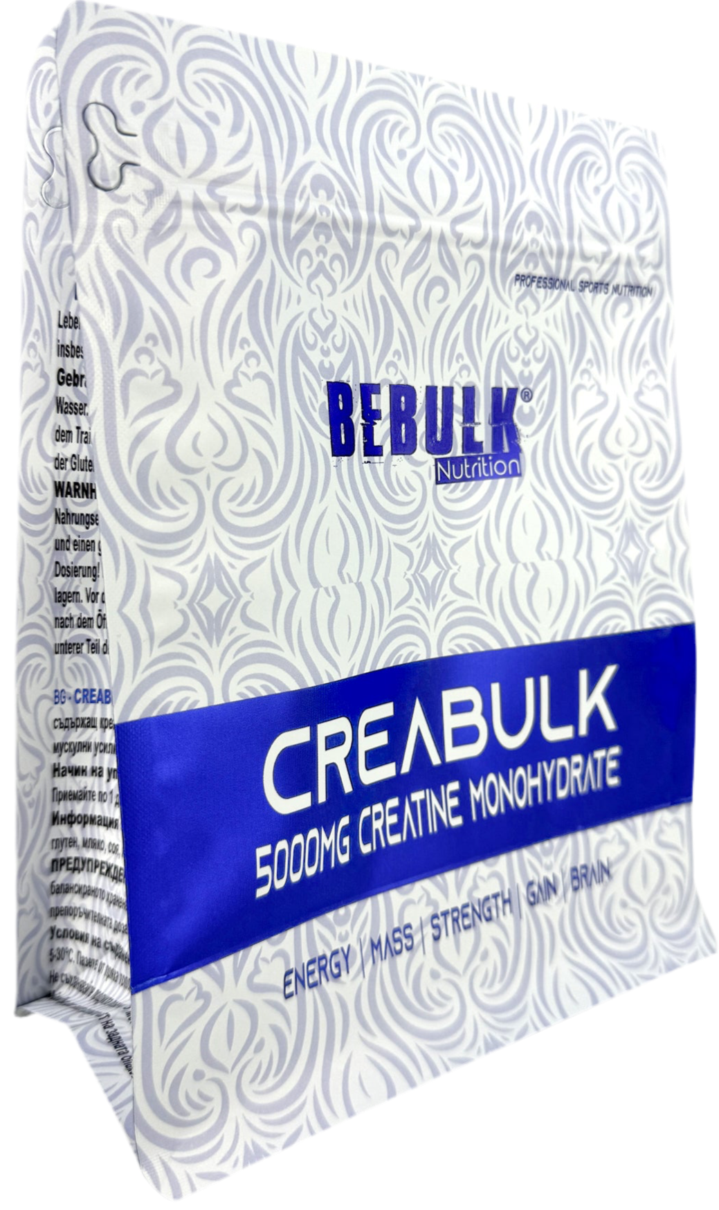 CreaBulk – 100% Kreatinmonohydraat – BeBulk Nutrition