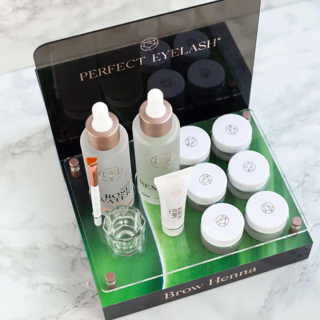 Augenbrauen-Henna-Ausstellung