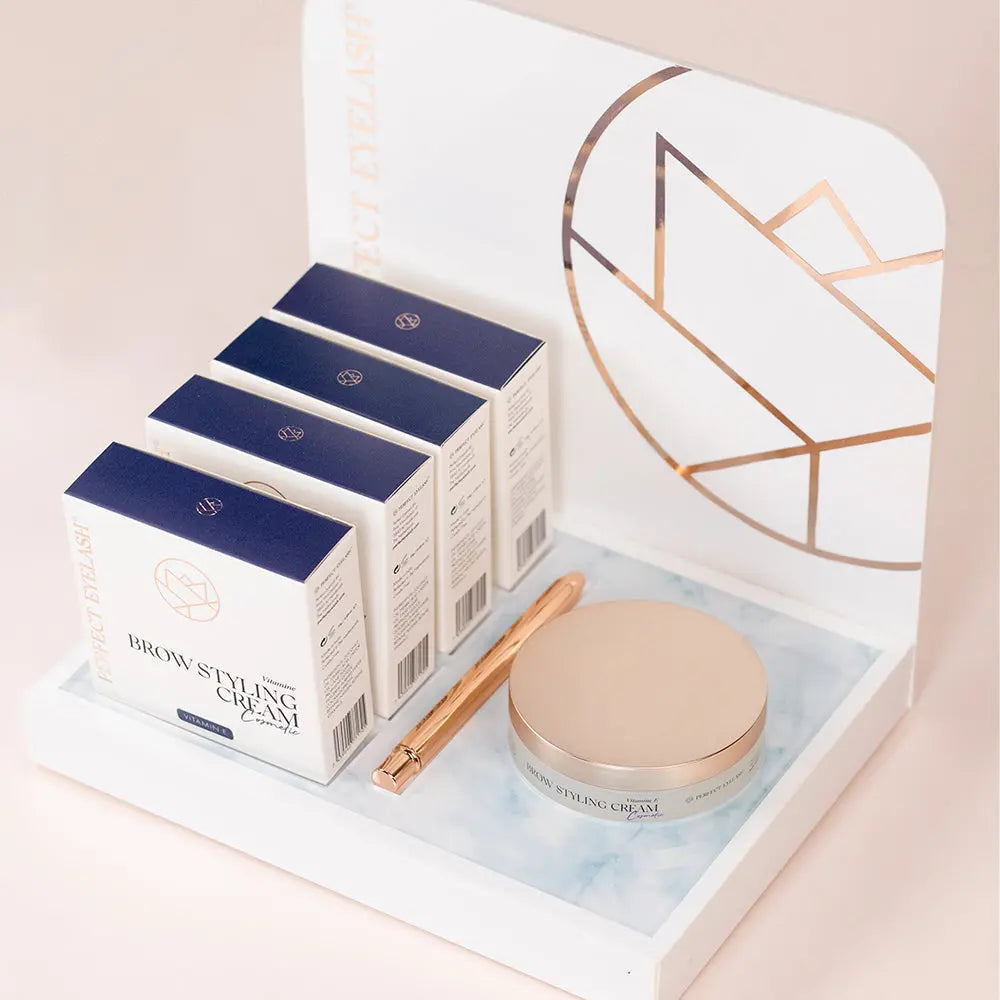 Brauenstyling-Creme-Display